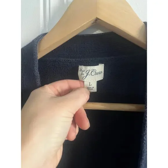 J.Crew blue cardigan size large - Picture 8 of 11